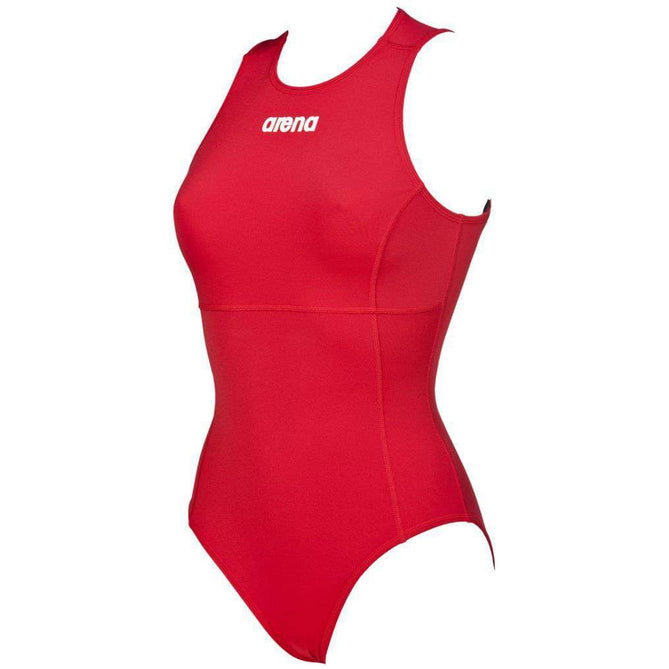 W Solid Waterpolo One Piece red/white